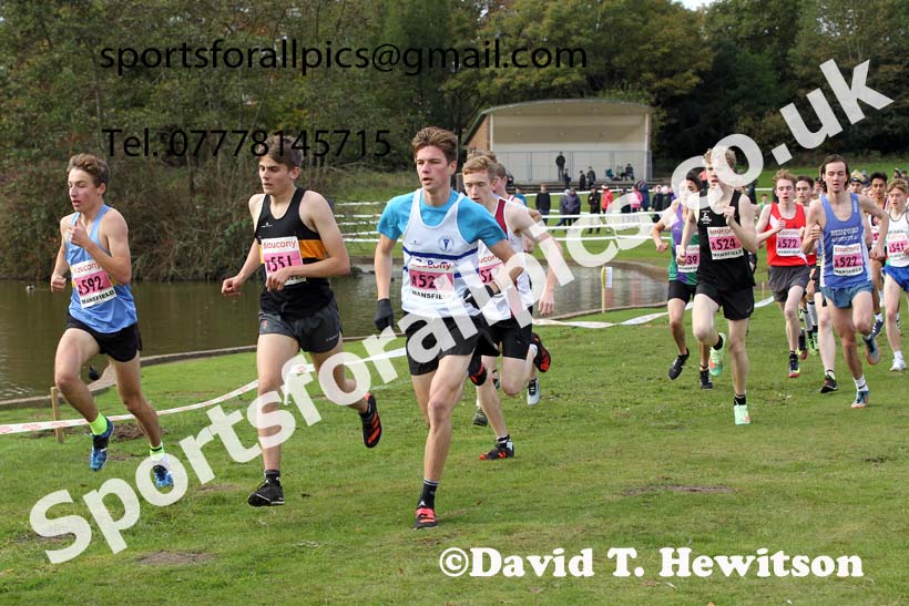 Junior mens 2021 National Cross Country Relays, Berry Hill Park, Mansfield. Photo: David T. Hewitson/Sports for All Pics